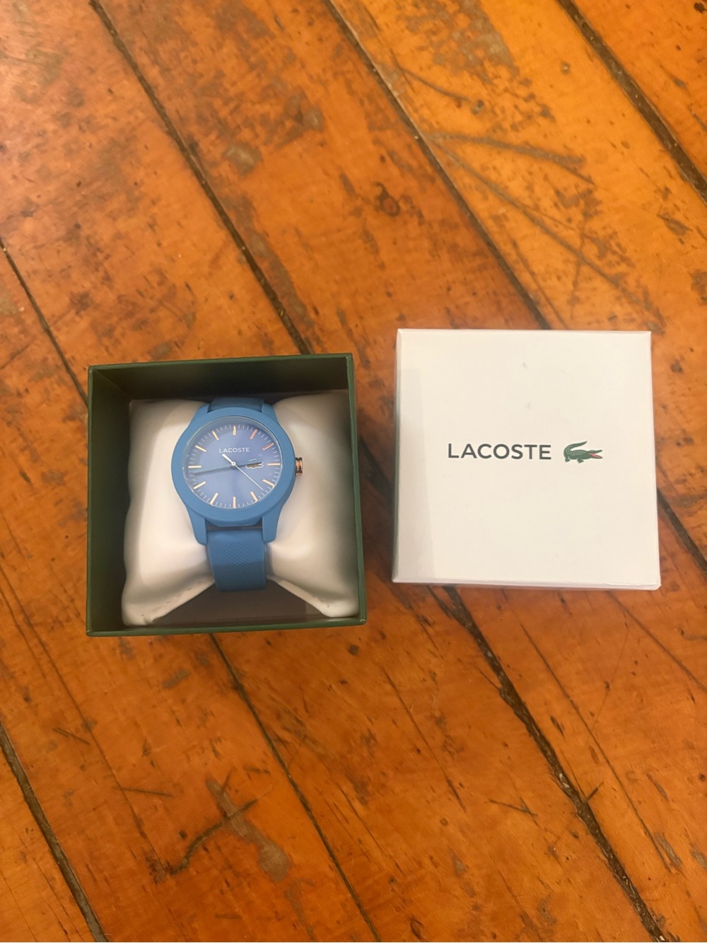 Lacoste Men's Blue Silicone Strap Watch